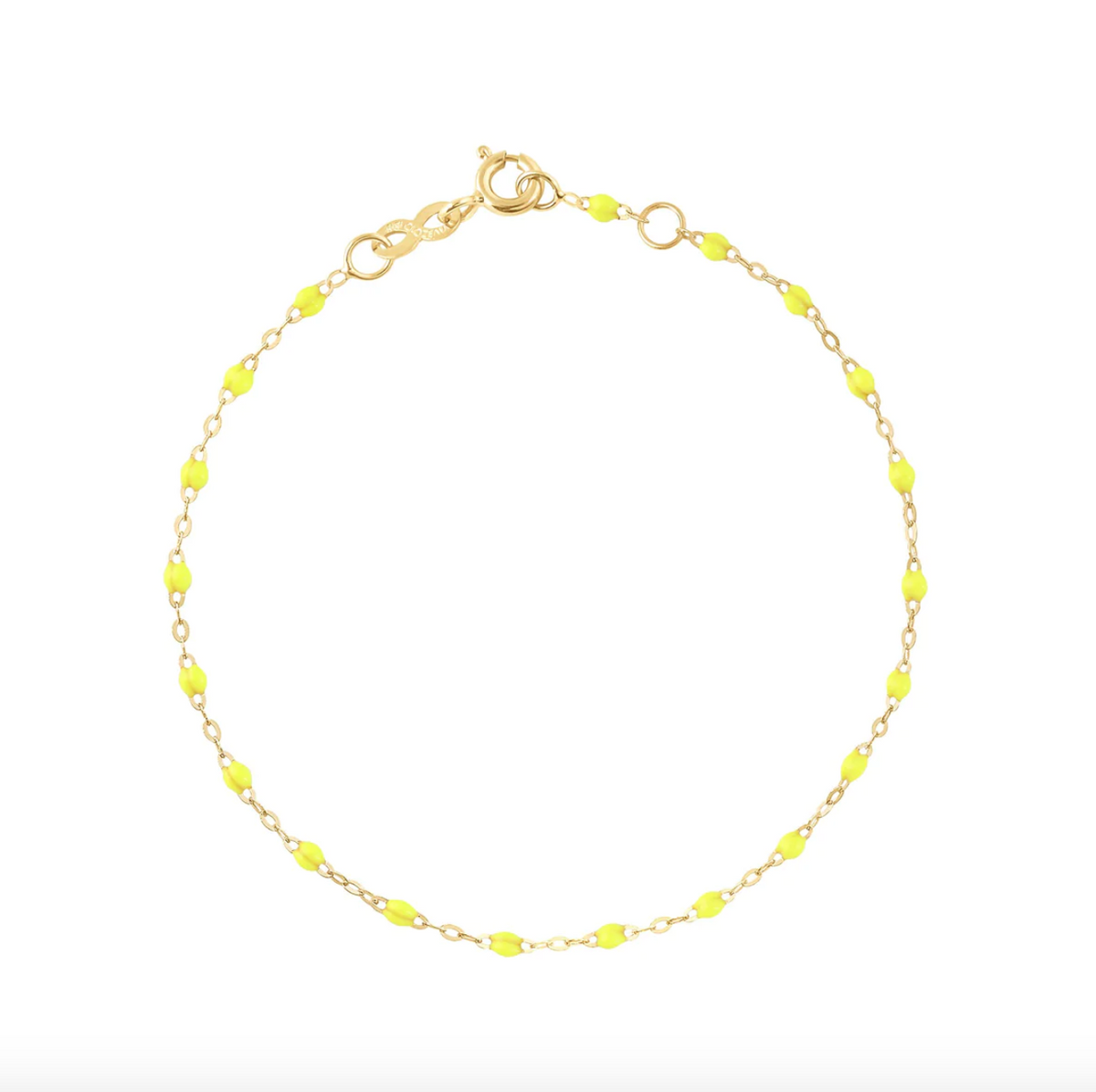 gigiCLOZEAU Jewelry - classic gigi bracelet lime/yellow | 18k yellow gold