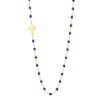 gigiClozeau side cross necklace |Lapis|